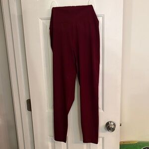 American Eagle Outfitters Burgundy Track Pants